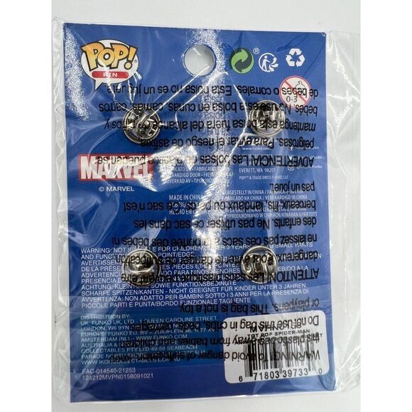 Brand New Funko Pop Pin Set of 4 Spiderman Animated Target Exclusive Enamel Pins - Picture 4 of 4